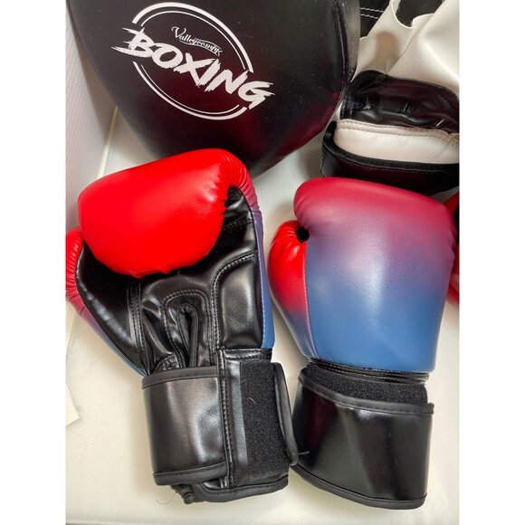 Valleycomfy Boxing Gloves & Punch Mitts Set Training Gear For Kids - Picture 3 of 5